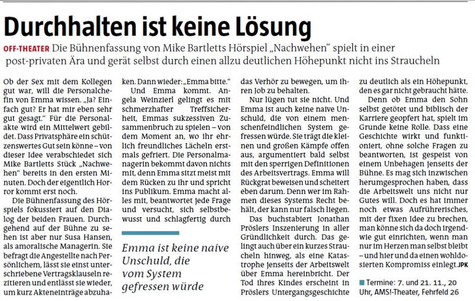 kritik nachwehen taz nov 15